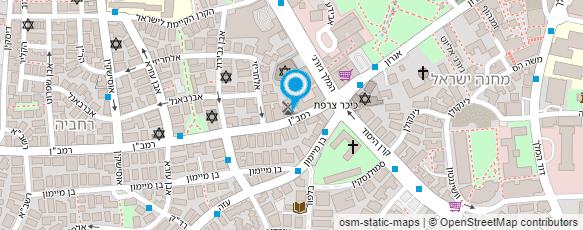 מפת הגעה אל בית חב"ד רחביה מפת הגעה אל בית חב"ד רחביה