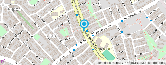 מפת הגעה אל אורן גבות אמן איפור