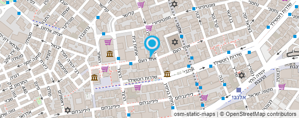 מפת הגעה אל עומרי רשף עיצוב שיער