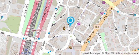 מפת הגעה אל הדר עמוס - מרכז סוכנות לביטוח בע"מ