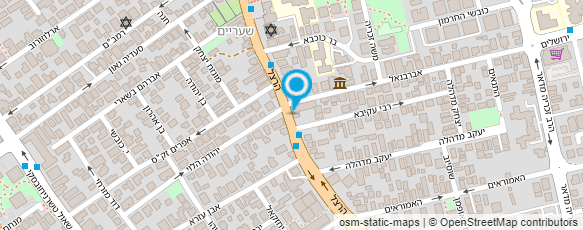 מפת הגעה אל חן חיה גבאי מאפרת כלות וערב