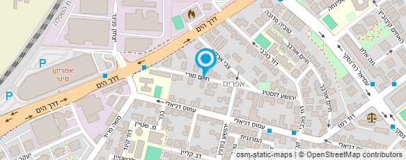 מפת הגעה אל מכון הדסה צבי