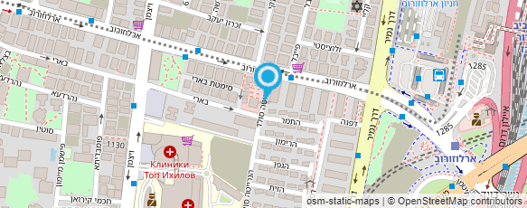 מפת הגעה אל אולג איצקוב-פיזיותרפיסט