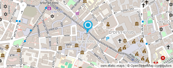 מפת הגעה אל רוזה בר מסעדה - roza