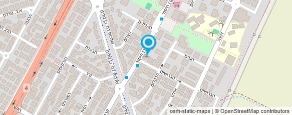 מפת הגעה אל פיצה בנג'מין- קרית ביאליק