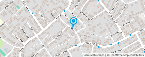 מפת הגעה אל בגדי כבוד