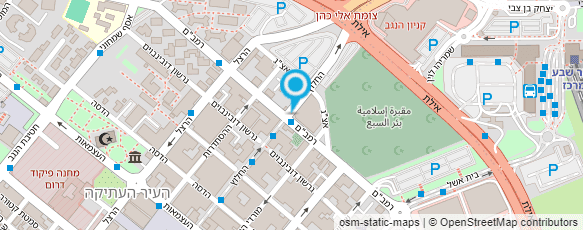 מפת הגעה אל בגדי כבוד