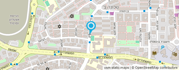 מפת הגעה אל sapir's bakery