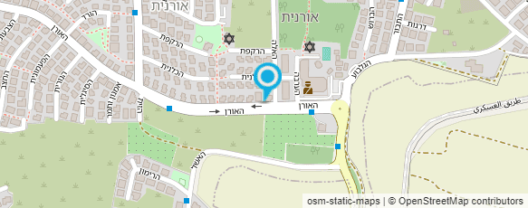 מפת הגעה אל מכבסת אורנית