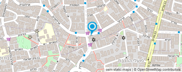 מפת הגעה אל סטודיו סמפל -עיצוב הבית