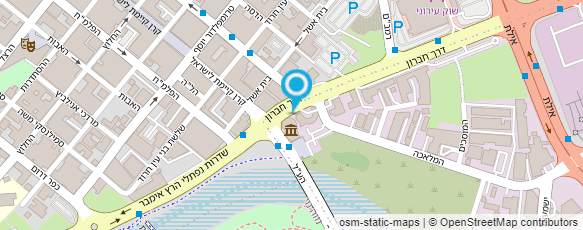 מפת הגעה אל מרכז המבקרים של באר אברהם