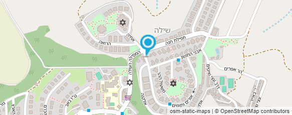 מפת הגעה אל שילה הקדומה