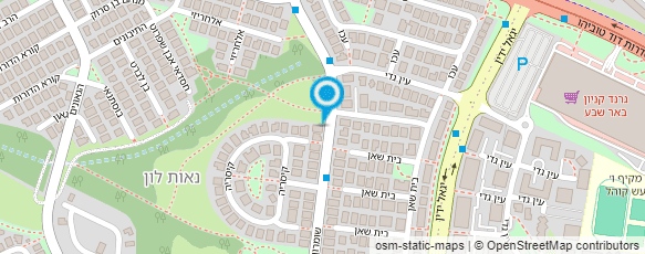 מפת הגעה אל פיצה שבע