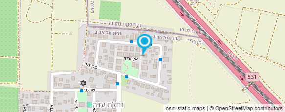 מפת הגעה אל נטע מדריכת כושר