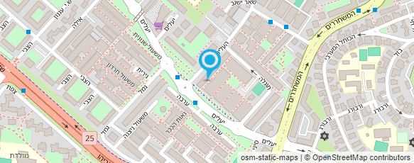 מפת הגעה אל עש"ה - עמותת שכול הכביש