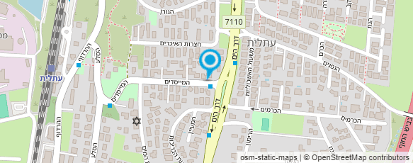 מפת הגעה אל עינת יערי התפתחות תינוקות