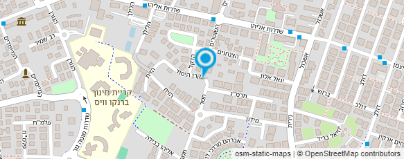 מפת הגעה אל ספריה ציבורית מזכרת בתיה