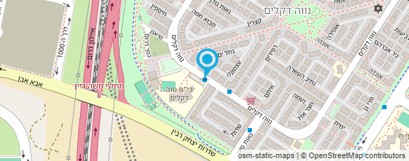 מפת הגעה אל בית הספר נווה-דקלים