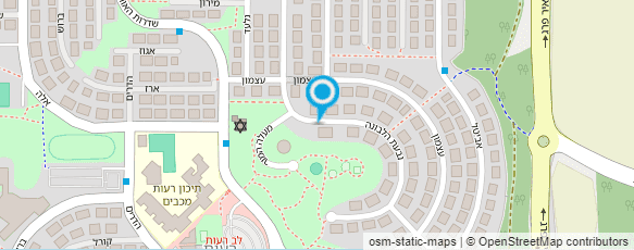 מפת הגעה אל ארגון נכי צהל שלוחת מודיעין