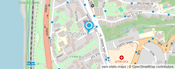 מפת הגעה אל בית ספר חופית