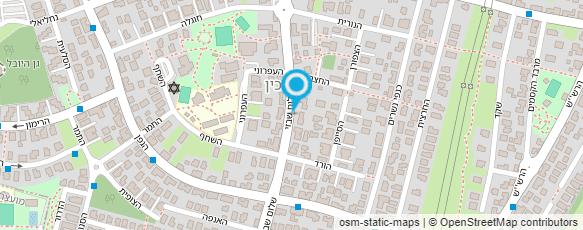 מפת הגעה אל אדר בר לוי - מדריכת זומבה