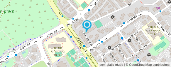 מפת הגעה אל גרעין חינוכי ישיבת אורות