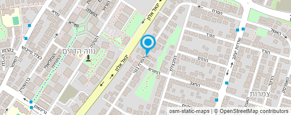 מפת הגעה אל גני תהל גינון ופיתוח