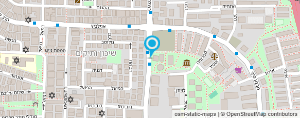 מפת הגעה אל בית כנסת עדת ישורון