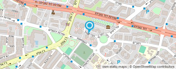 מפת הגעה אל ר.מ פרוייקטים