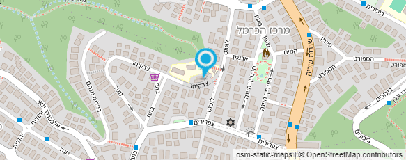 מפת הגעה אל הנהגת צופי חיפה