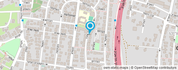 מפת הגעה אל אסף מנשה עיצוב גינות