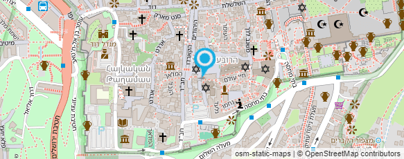 מפת הגעה אל סיורי העצמה וגיבוש בירושלים