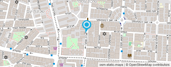 מפת הגעה אל המרכז לג'ודו של צבי שפרן