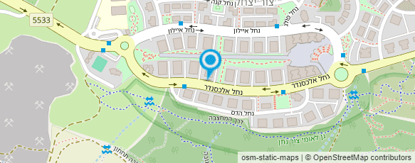 מפת הגעה אל רז אזעקות