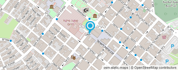 מפת הגעה אל באר שובע