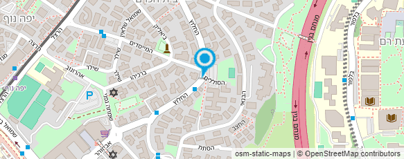 מפת הגעה אל סטודיו מרחב תנועה