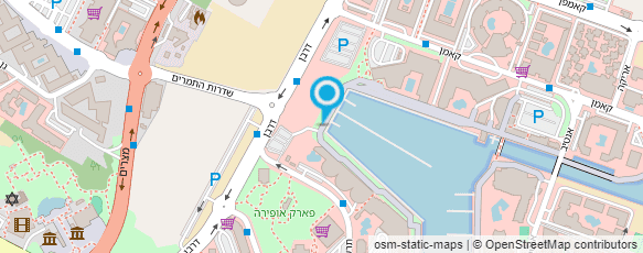 מפת הגעה אל עמותה לקידום המסעדות והברים באילת