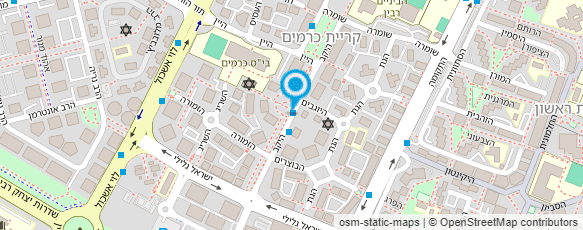 מפת הגעה אל דינה ורחלי עיצוב שיער