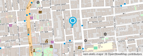 מפת הגעה אל מדריכה תעסוקה למבוגרים בביתו של המטופל