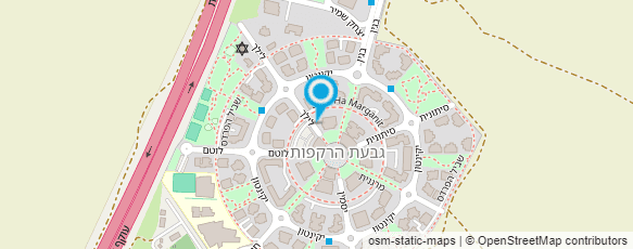 מפת הגעה אל סופר גבעת הרקפות