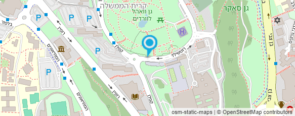 מפת הגעה אל גלריה לטבע באומנות ע"ש גייל רובין