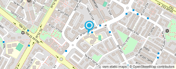 מפת הגעה אל בי"ס להתעמלות אומנותית - ליה גנס