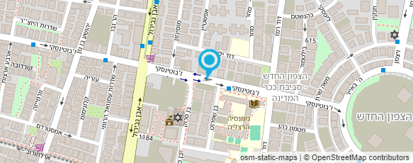 מפת הגעה אל דין סימון מעצב גרפי - deansim101