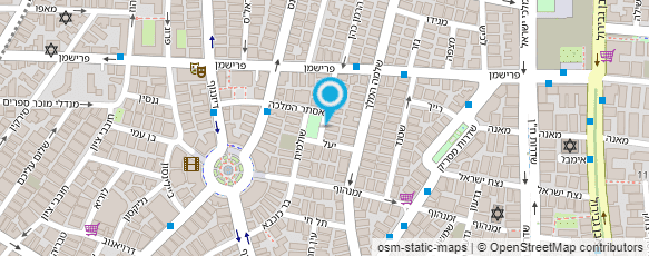 מפת הגעה אל עינת מלמד יוגוש - יוגה לקטנים