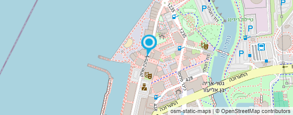 מפת הגעה אל לחם בשר נמל תל אביב