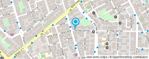 מפת הגעה אל רחל - מדריכת תעסוקה לקשישים