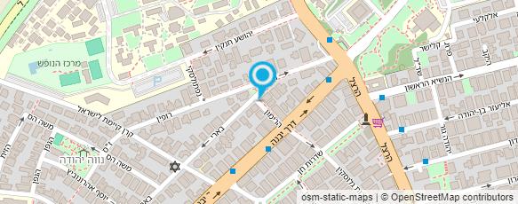 מפת הגעה אל בית הספר לגינון ושתלנות