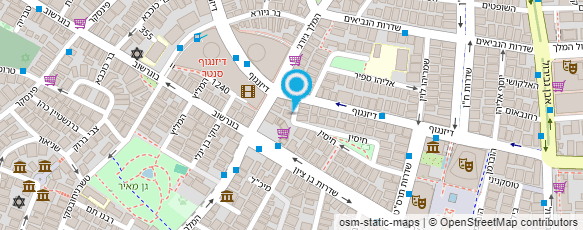 מפת הגעה אל גליה דניאל - עיצוב תכשיטים