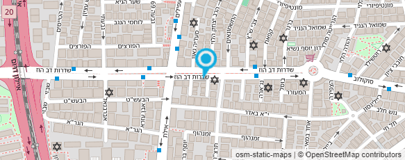 מפת הגעה אל צ'נטרו חומוס פול