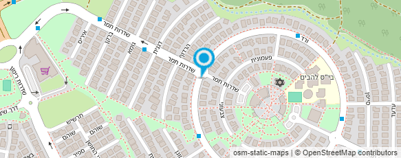 מפת הגעה אל המרכז להתעמלות קרקע